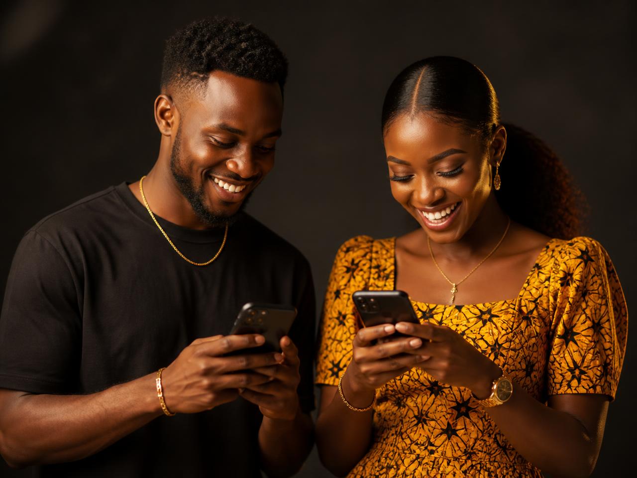 Customers browsing data bundles on their phones
